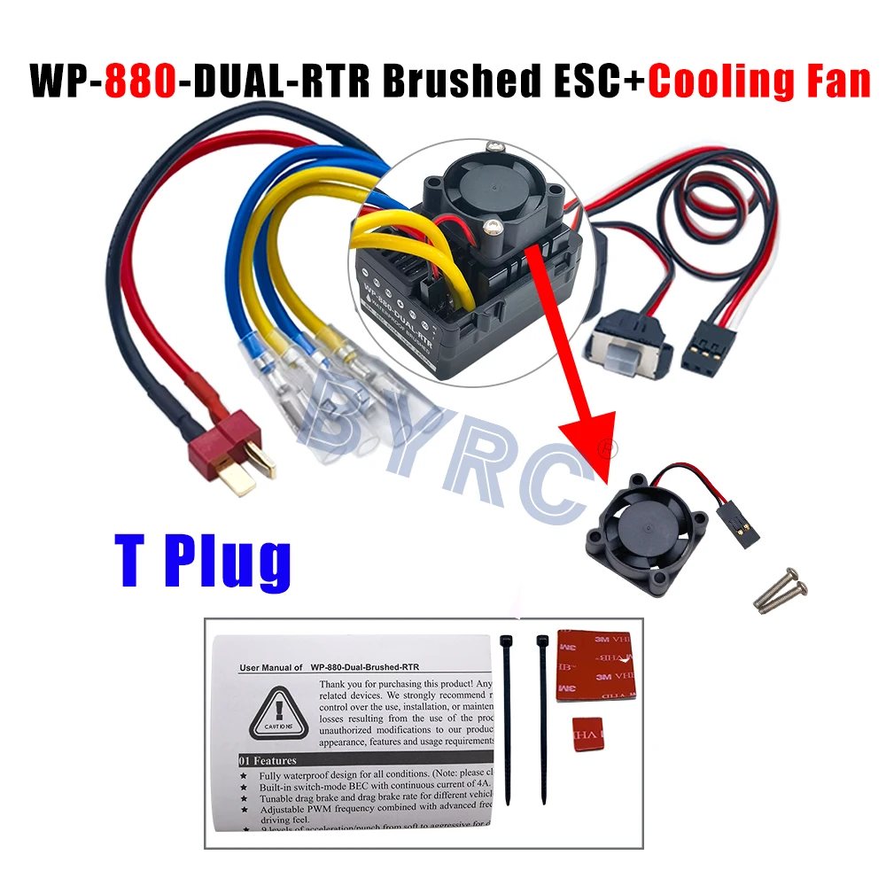 Hobbywing QuicRun WP 880 RTR 80A ESC Impermeabile Con Doppia - Foto 9