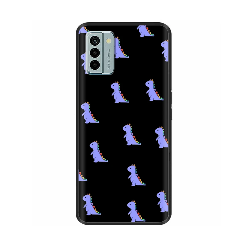 Nokia G22 Cool Silicone TPU Protective Shell - Painted Soft Back Cover with Black Bumper