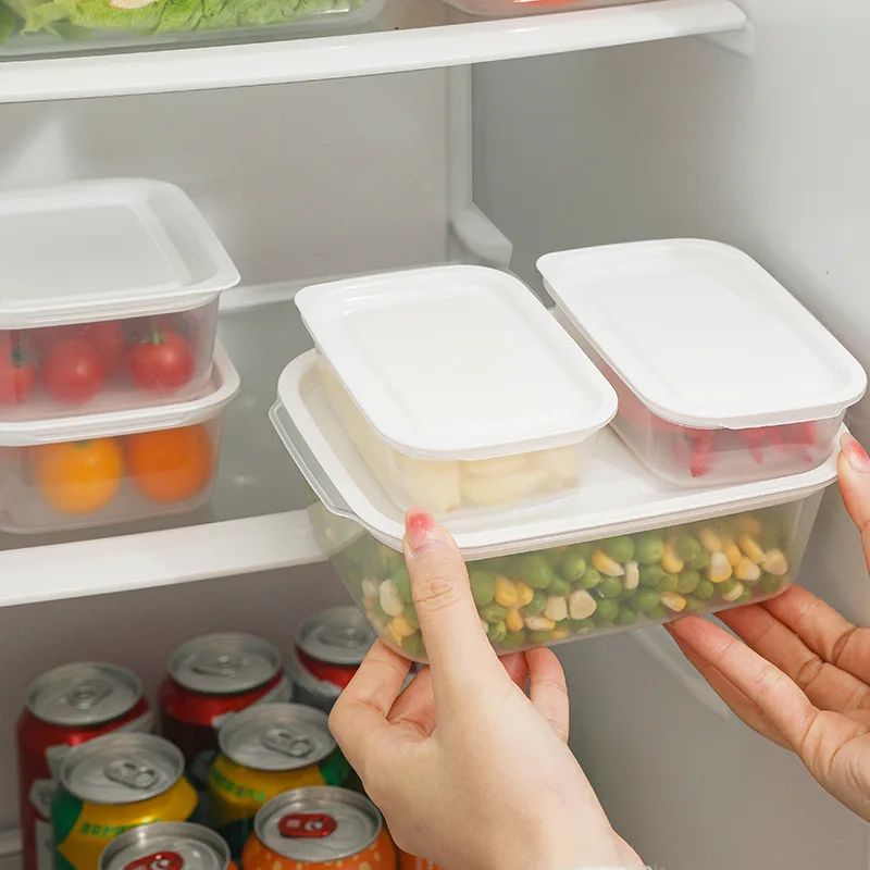 Refrigerator Food Storage Box Stackable Freezer Storage Containers for  Fruit and Vegetable Meat - AliExpress