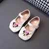 Disney Mickey Mouse Girls Leather Shoes Spring Autumn Children Princess Shoes Flat Heel Children Single Shoes Minnie Sandals 2