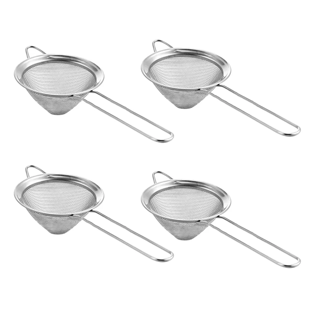 4pcsStainlessSteelHotPotStrainerSpoonsCocktailStrainerKitchen