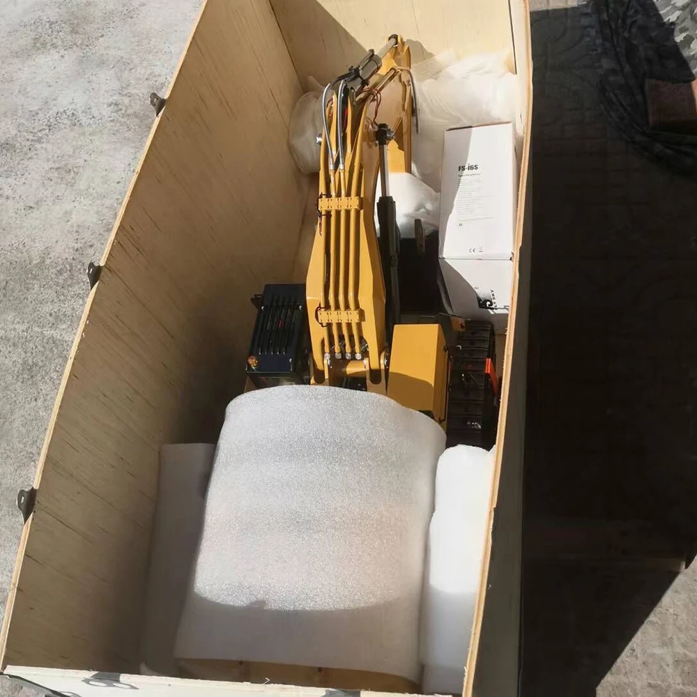 1/14 Hydraulic RC Excavator Metal Model 6015B Complete Oversize Heavy Machine Brushless Motor Radio Cars Adults Toys TH20437 6