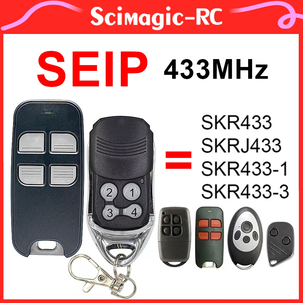 

SEIP 433mhz Garage Door Remote Control For SKR433-3 B43A023004-3 SKRJ433 SKR433 SKR433-1 433.92MHz Rolling Code Transmitter