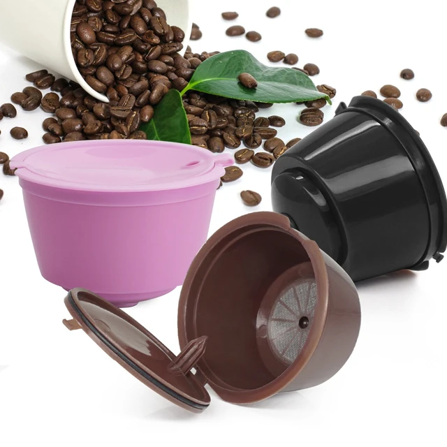 Cápsula de café Dolce Gusto rellenable, cápsulas reutilizables de Nescafé dolce  gusto, recarga de 4 colores - AliExpress