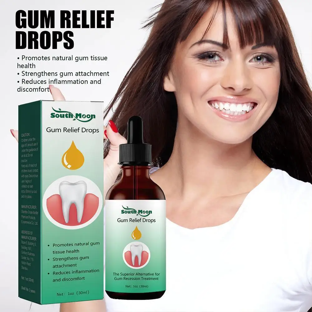 

1pc 30ml Gum Regrowth Drops Relieve Mouth Periodontal Antibacteria Gum Clean Treatment Oral Care Bad Breat Pain W4X8