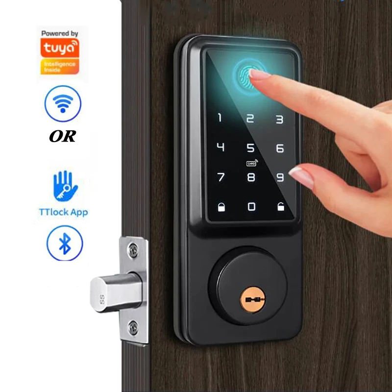 Keyless Door Entry Lock With Keypad Smart Electronic Deadbolt Lock