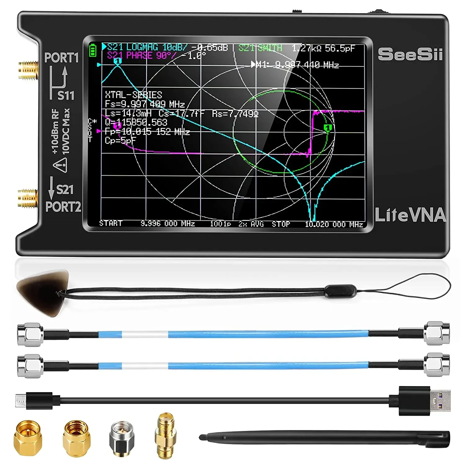 LiteVNA 4 inch NanoVNA 50kHz-6.3GHz Vector Network Analyzer VNA Antenna Analyzer