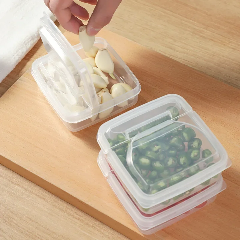 Cheese Slice Storage Box Butter Crisper Refrigerator Cheese Slice Container Transparent Seal Box Kitchen Supplies