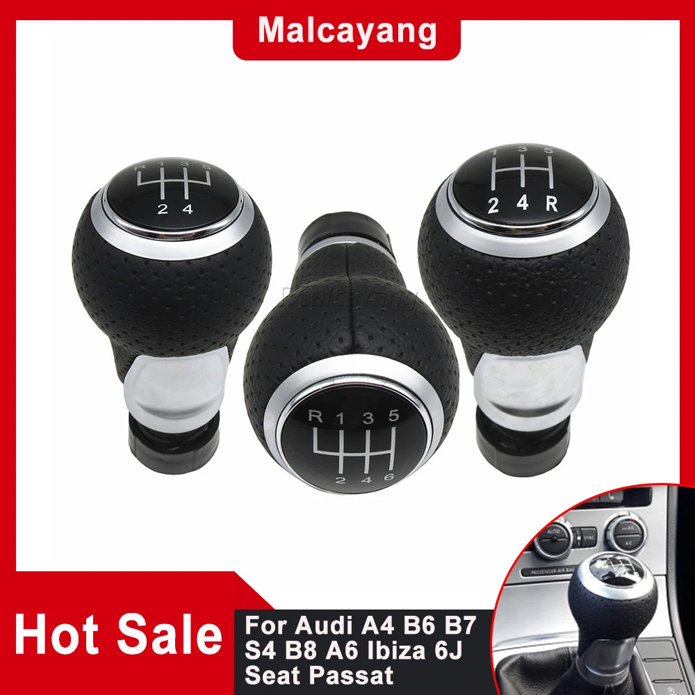 Leva Del Pomello Del Cambio Di Alta Qualità Per Audi A4 B6 B7 B8 A6 S4 8K A5 8T Q5 8R S Line Ibiza 6J Seat Leon Mk1 Passat
