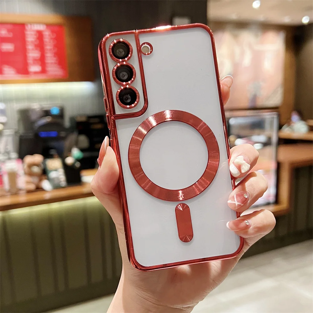 Enhanced Silicone Magnetic Plating Case - Clear Edition