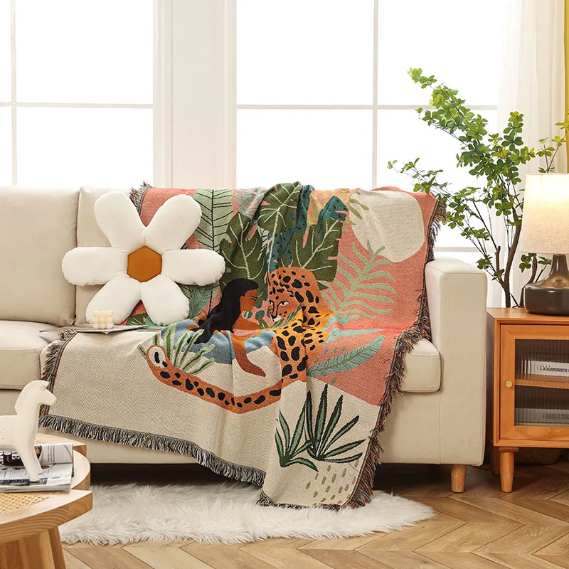 Women Leopard Throw Blanket Image 16