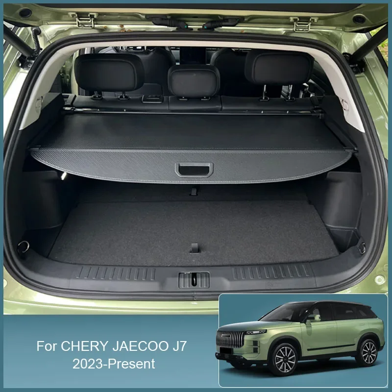 

Для CHERY JAECOO J7 2023-2025 накладка на заднюю багажник автомобиля, навес на заднюю полку, навес на перегородку, холст, декоративные аксессуары для хранения