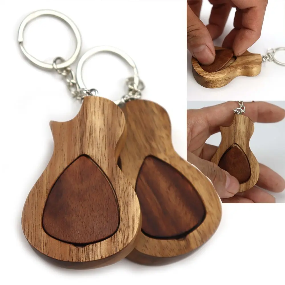 

Деревянные гитарные медиаторы с коробкой 2 в 1, магнитная пряжка, струнный прибор, Plectrum, прочный портативный