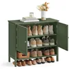 3-Tier Shoe Cabinets Organizer, Shoe Shelf, Modern Country Cabinet, Freestanding Cabinet with Height-Adjustable Shelf,  Entryway 1