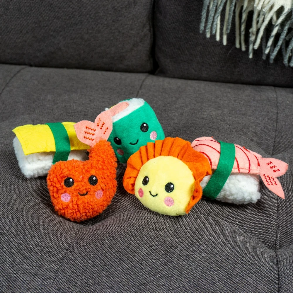 CaCatnip Sushi Bento Toy Set 6