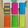 300Pcs Color Index Sticky Notes Ultra-fine Index Label Stickers PET Sticky Notes Highlighter Instead of Transparent Stickers 3