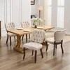 French Vintage Tufted Upholstered Dining Chairs, Beige Fabric with Wooden Legs, Ideal for Kitchen, Dining Room & Cafe, Set of 4 2
