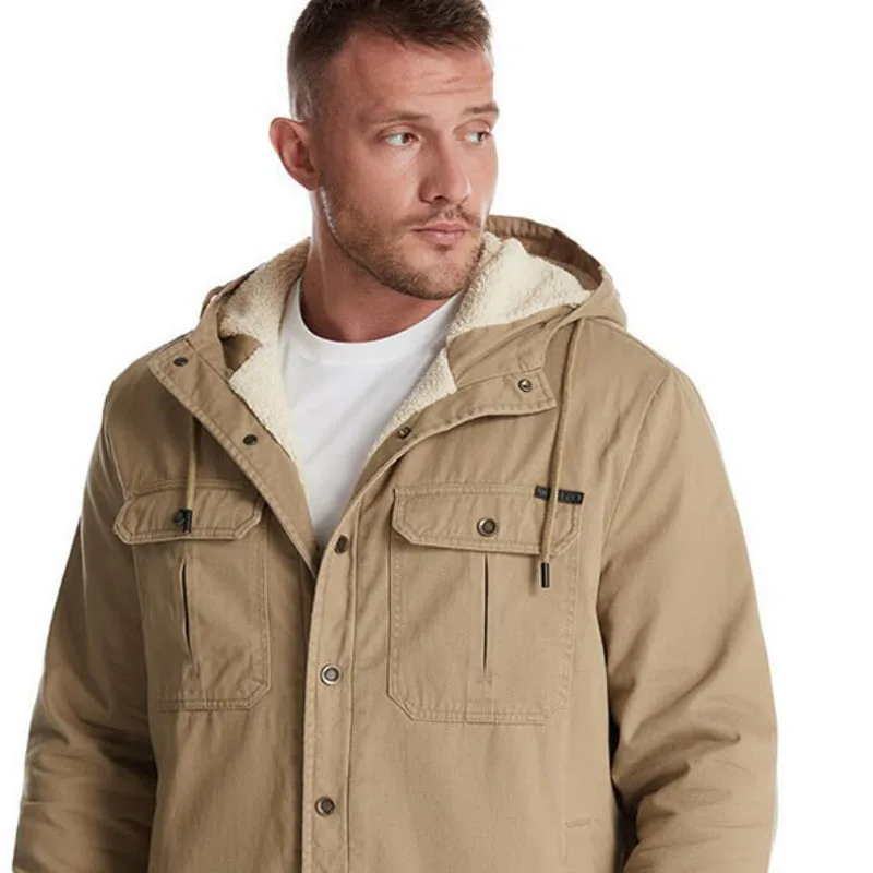 

Мужская модная теплая куртка большого размера плюс бархатные толстовки Верхняя одежда Повседневная рубашка куртки мужские парки мужские зимние куртки с капюшоном MY628