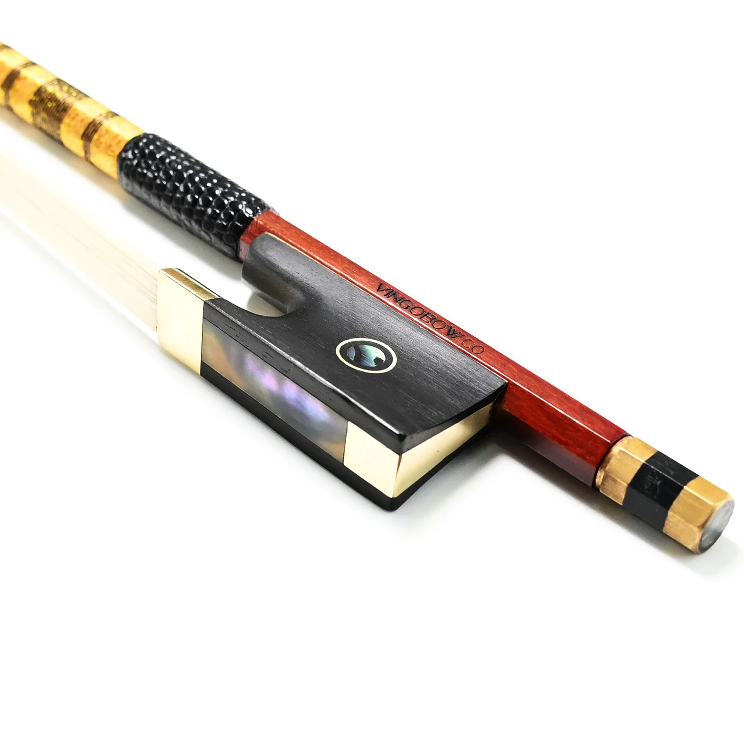 810V 4/4 Size Pernambuco VIOLIN BOW Ebony Frog Brass Aolly Mounted Natural Horsehair Violin Parts Accessories Popular Model
