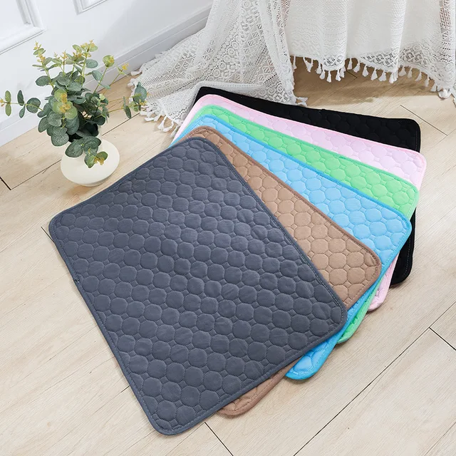 S97141b6acf1e41f4aff1c964b70cfb550.jpg Dog Pee Pad Blanket Reusable Absorbent Diaper Washable Puppy Training Pad Pet Bed Urine Mat for Pet Car Seat Cover Pet Supplies