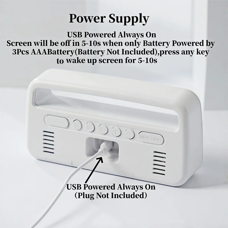 Color Changing LED Alarm Clock 3