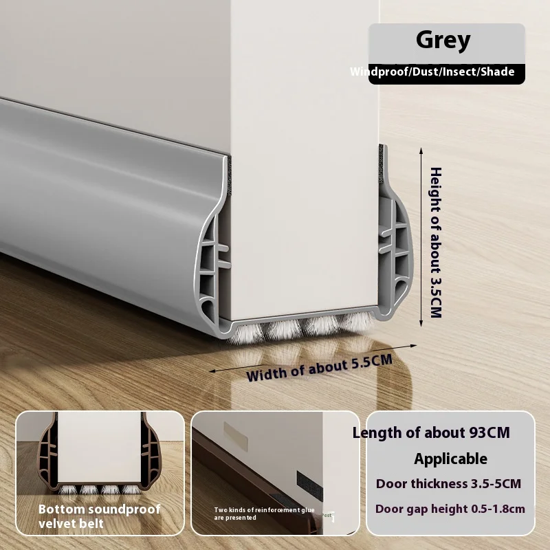 1pc Door Draft Stopper for Bottom Seal Dust And Noise Insulation Weather Stripping Draft Guard Insulator Sealing Strip door draft stopper
