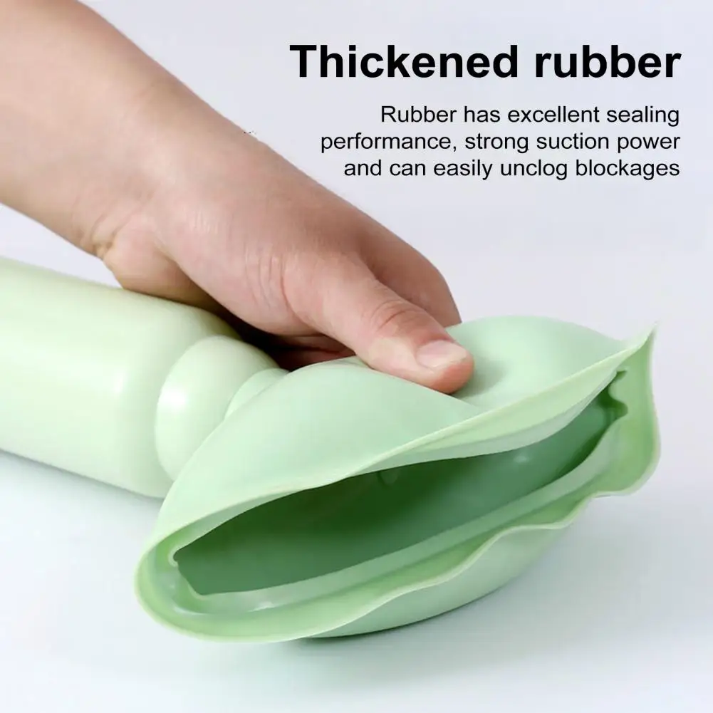 45cm Silicone Toilet Plunger High Pressure Pump Anti-Clogging Drain Cleaners Suction Cup Telescopic Handle Toilet Clog Remover