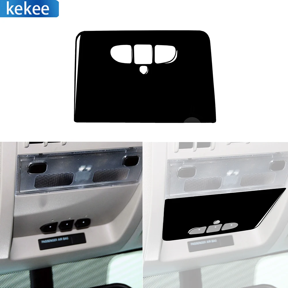 

For Chevrolet Silverado For GMC Sierra 07-14 Piano Black Overhead Console Light Panel Car Interior Trim Accessories Sticker