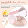 Baby Canopy Swimming Float, Inflatable Floating Ring for Kids, Swimming Pool Accessories, Summer Circular Bath Toys 2