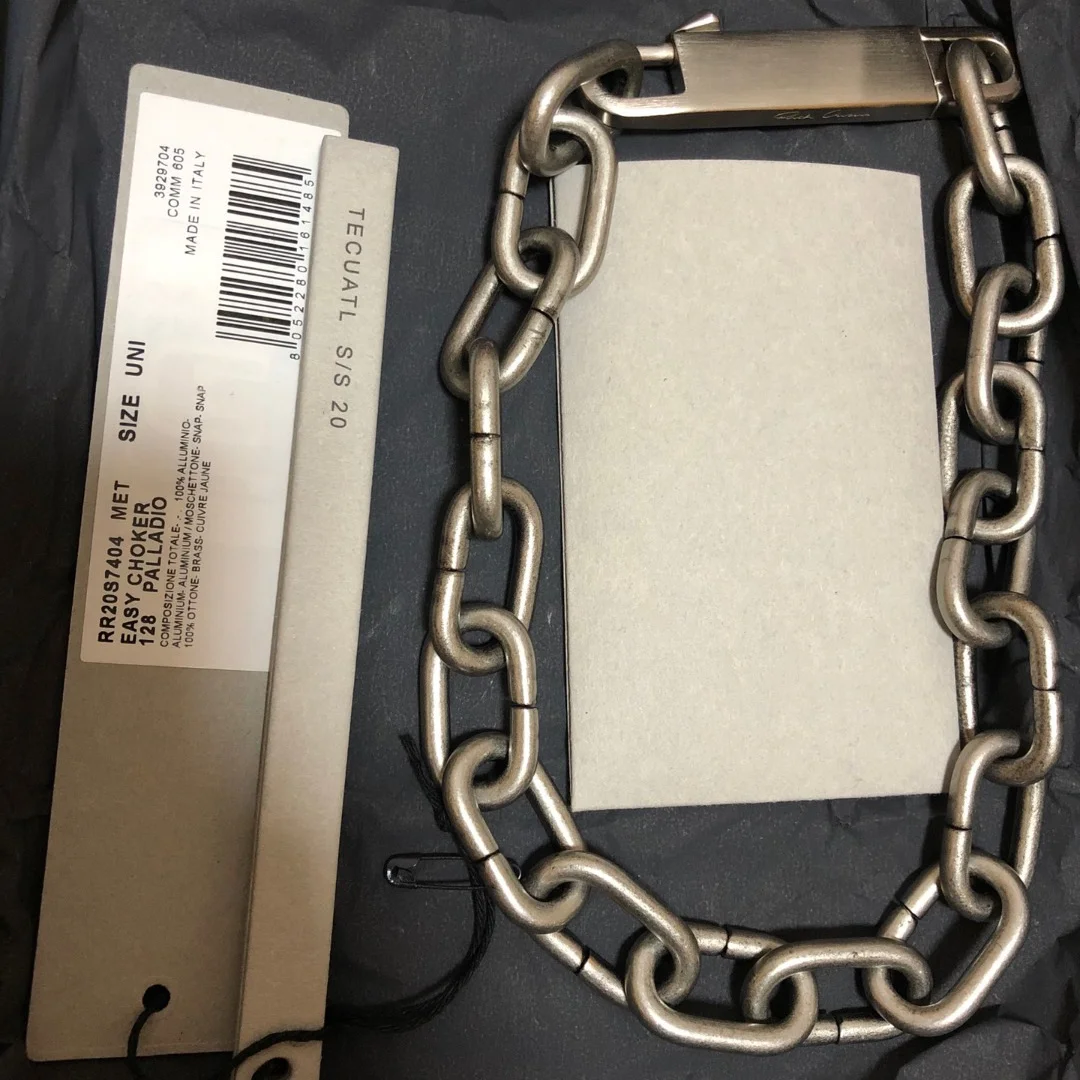 Pentagram Rick retro sterling silver ro necklace light luxury niche men's accessories fashion Owens advanced temperament