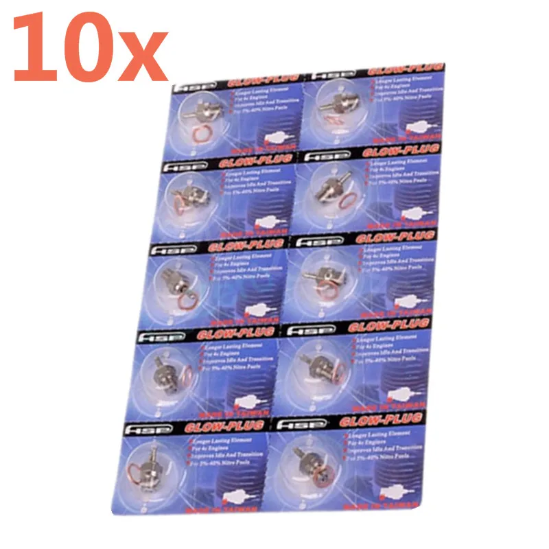 10pcs/Lot Hot Glow Plugs No.3# N3 N4 Models SH Vertex Nitro Parts Redcat HSP 70117 Remote Control RC Car