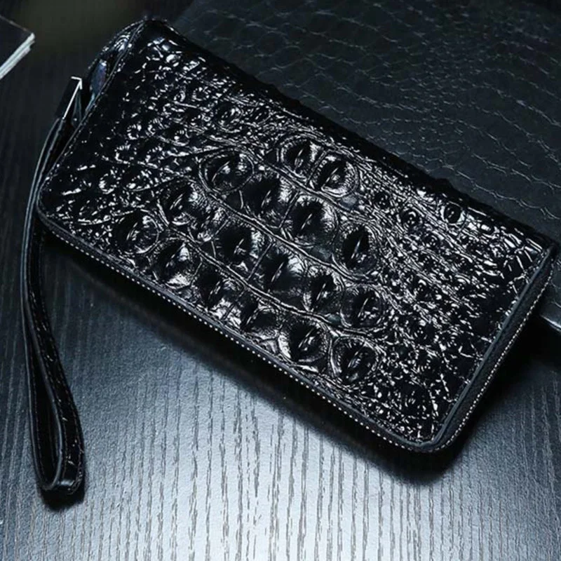 New Design Genuine Leather Men's Purse Large Capacity Fashion Luxury Wallet High Quality Handbag Casual Cozy Clutch Purses