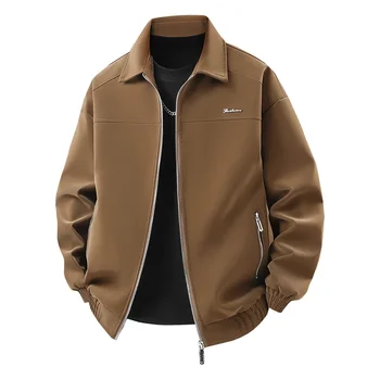 Autumn Winter Handsome Imitation Leather Jacket Outdoor Mountaineering Fashionable Jacket Camping Comfortable Breathable Jacket