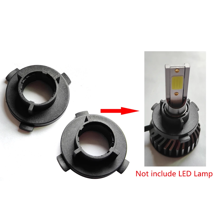 H7 LED Headlight Adapter Holder For KIA K3 K4 K5 Sorento Sportage R Hyundai Santa Fe Tucson Sonata 9th 3Pcs/Set + Install Tool lamp holder headlight holder light holder