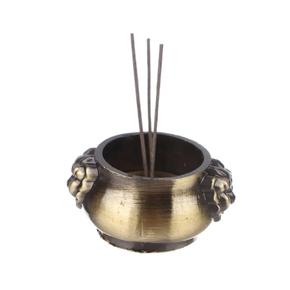 

Three-dimensional Dollhouse Stove Realistic Dollhouse Figurines 1/12 Scale Stove Mini Cauldron Pot for Halloween Party Favors