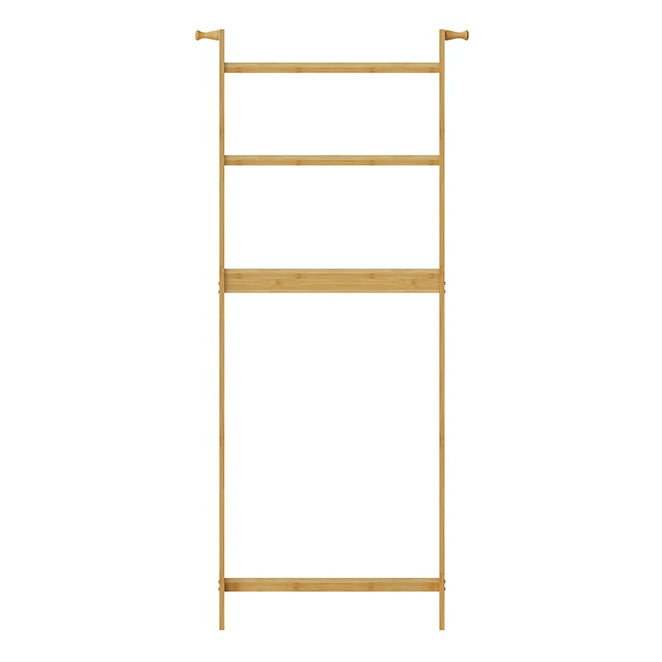 Bamboo Bathroom Space Saver Over Toilet Rack
