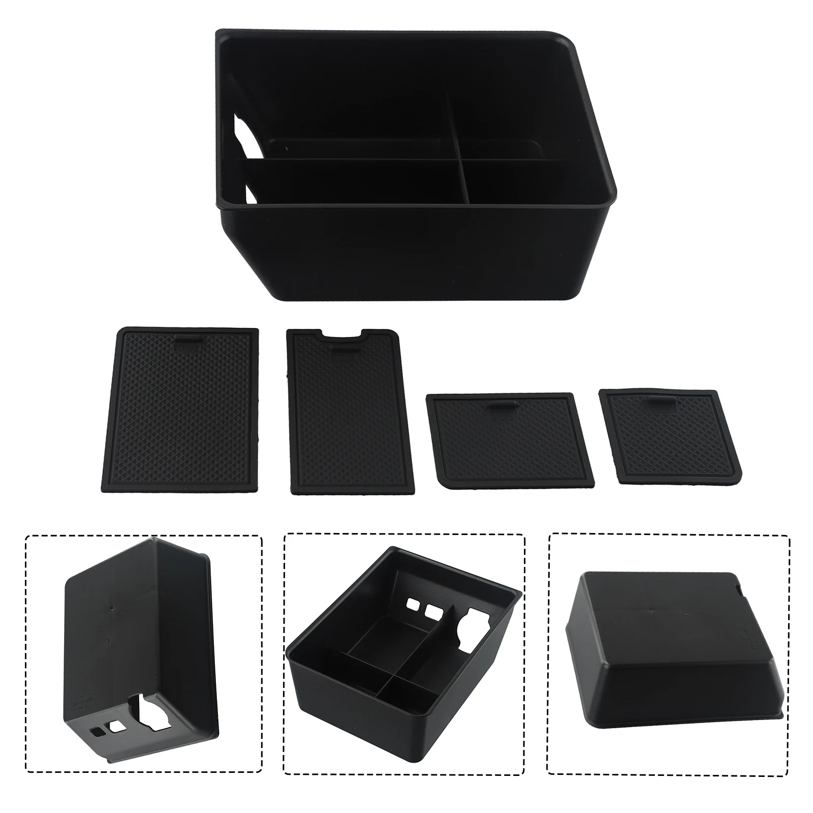 

Tray Tidying Storage Box Car Center Accessories 1pc ABS Accessories Center Organization For ZEEKR 001 Durable Impact Strength