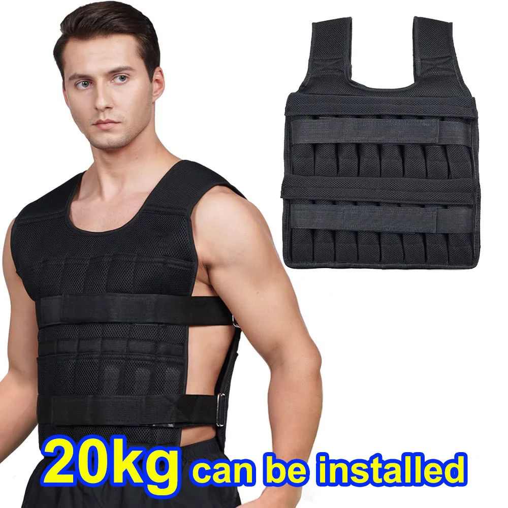 Adjustable 20KG Fitness Weighted Vest for Strength & Endurance Training