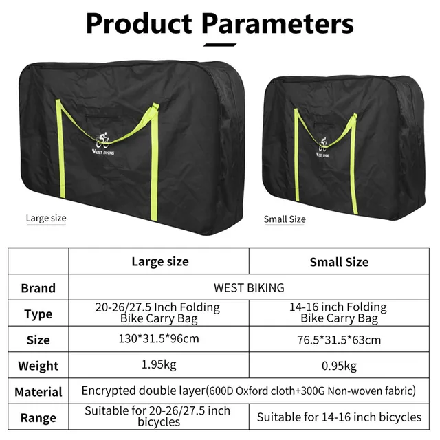 WEST BIKING Bike Cover Storage Bag: Ultimate Protection for Folding Bikes