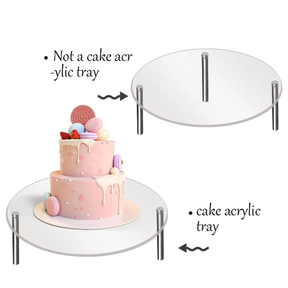 Acrylic Cake Stand Cake Holder Plate Cupcake Stand Dessert Table Display Set Cupcake Holder Plate Birthday Party Decoration