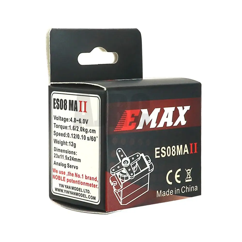 Emax Es08ma Ii 아날로그 메탈 기어 서보, RC카 모델 1/24 Axial Scx24 90081 Axi00006 Axi00002 글래디에이터 업그레이드 부품, 12g