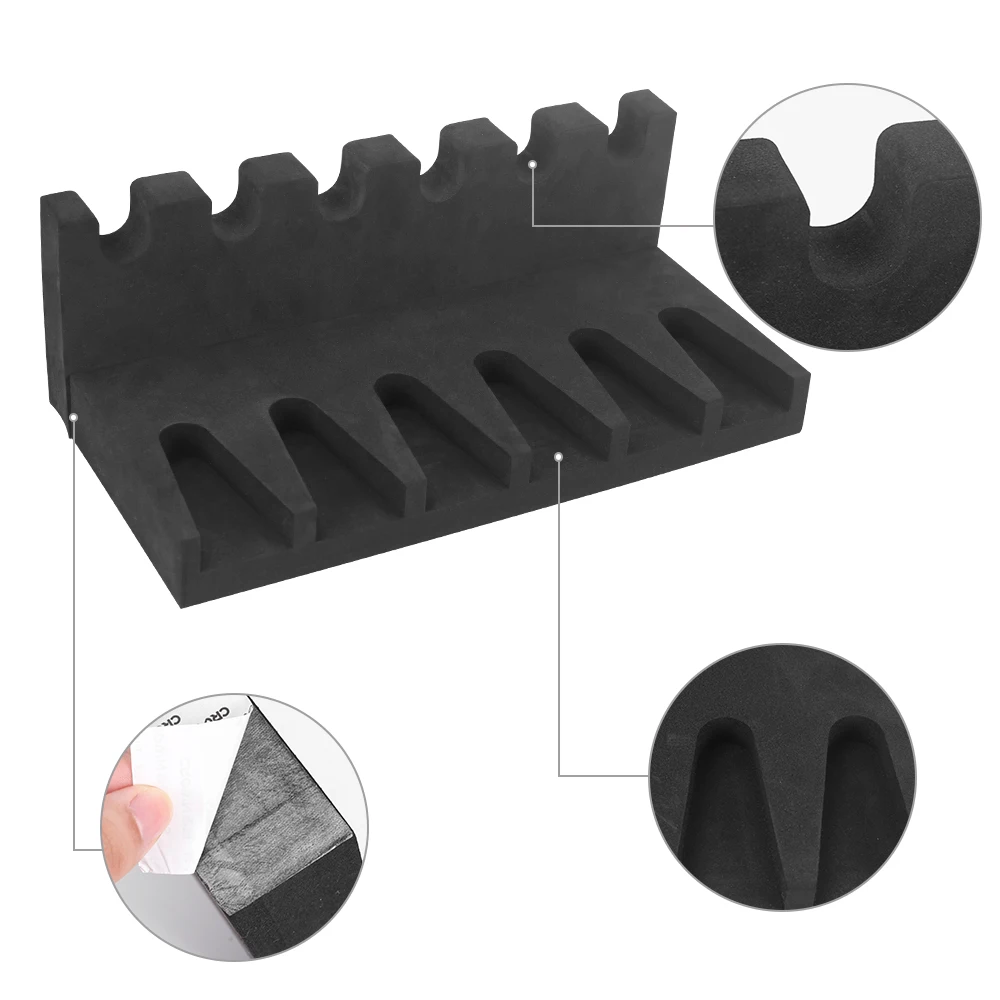 Gun Accessories 3/4/6 Slots Foam Gun Rack Universal Pistol Rack Handgun Display Stand Glock Holder Weapon Support for Gun Safe Organizer Storage
