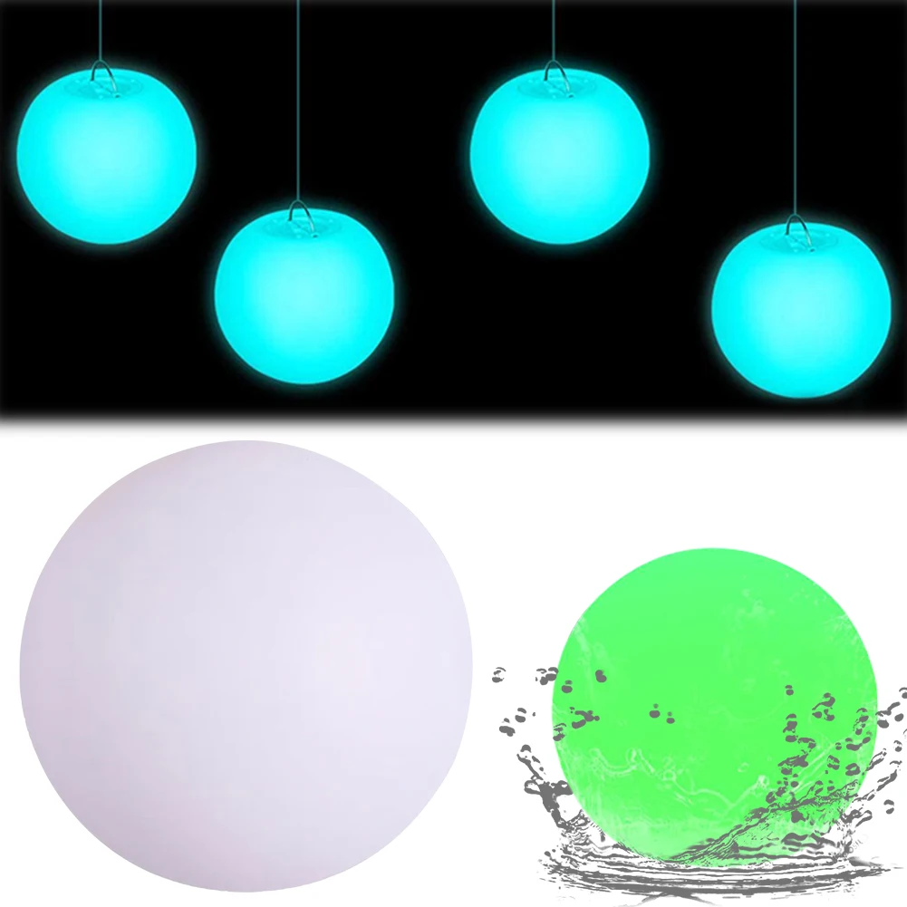 Waterproof LED Glowing Ball Night Light for Pool Garden Decor