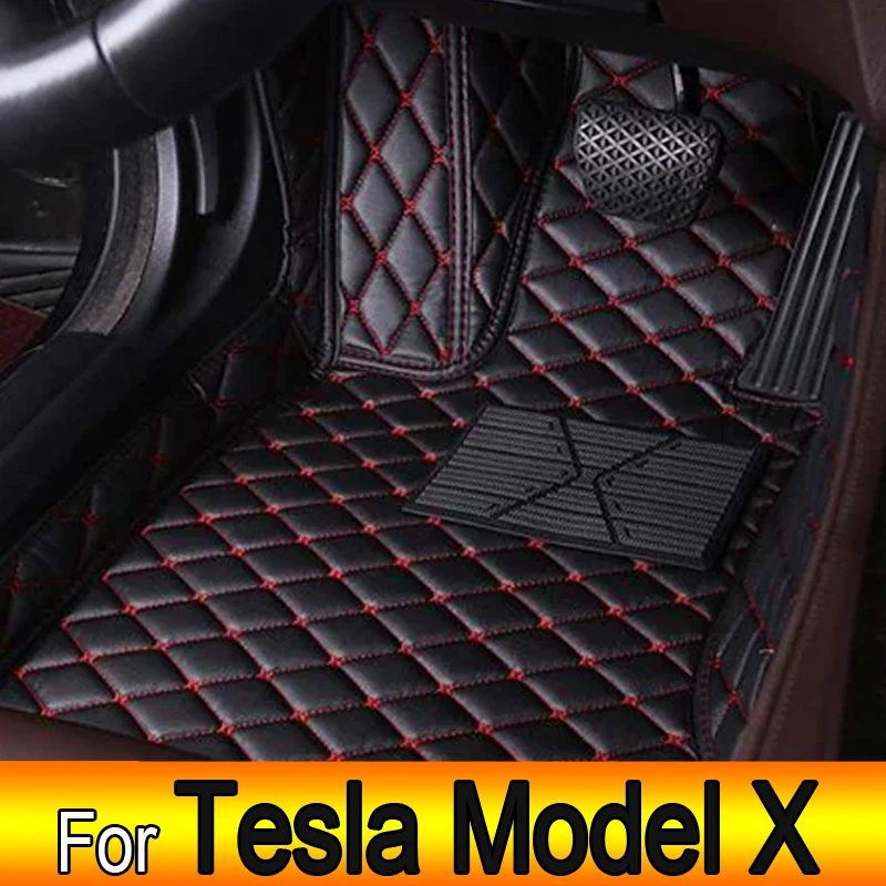 

Автомобильные коврики для Tesla Model X 2016 ~ 2022, 6 сидений, второй ряд, без поручней, защита от грязи, детали интерьера, напольные коврики, автомобильные аксессуары