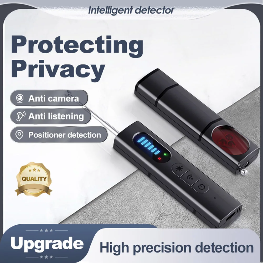 Hidden Camera Detector Infrared Camera Detector Camera Detector Wireless Camera Detectors 25H Working Time Listening Devices Finder Electronic Sweeper for Travel Hotel Car for Office Bathroom