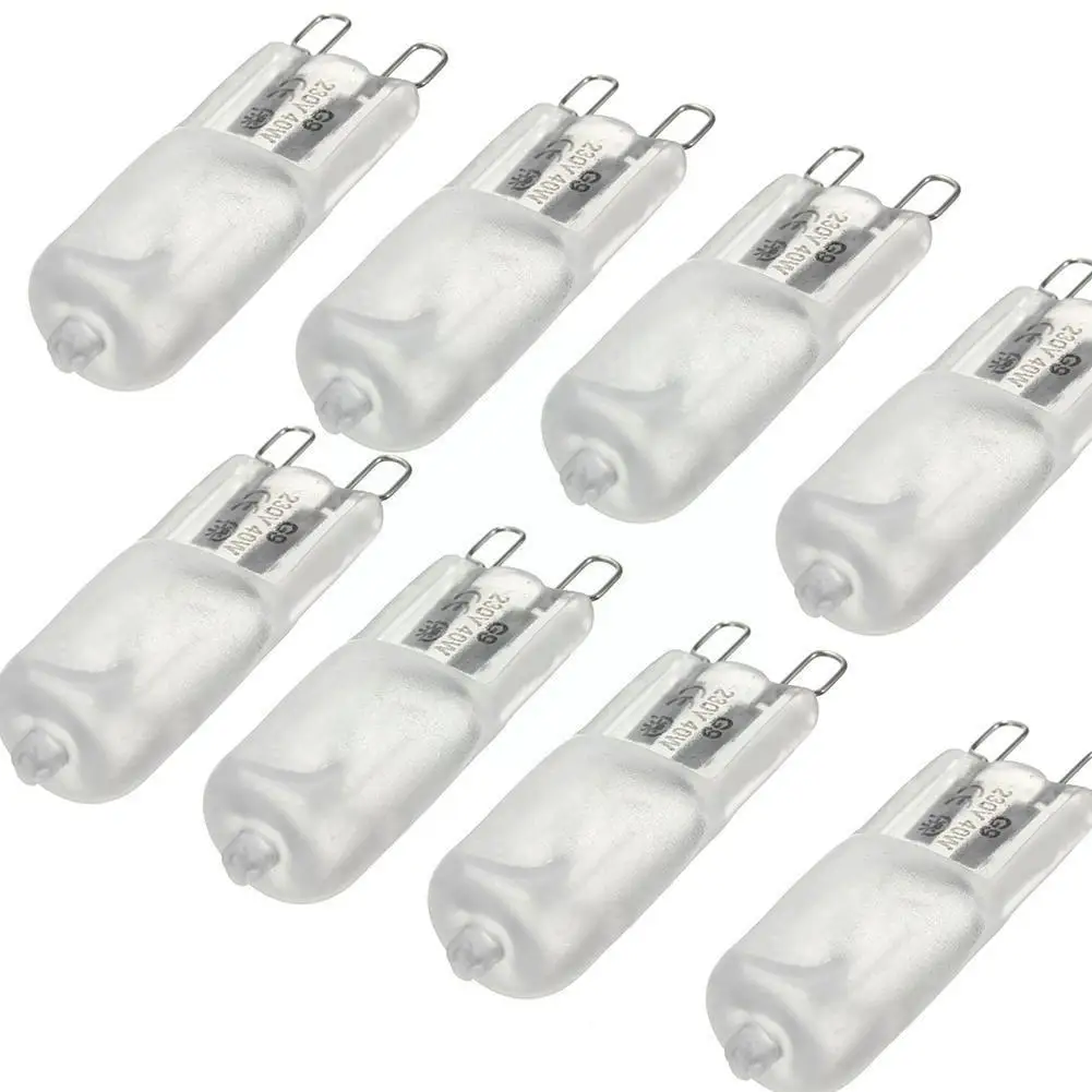 

10 pieces warm white matte G9 2800K-3000K halogen lamp hours about 40w Life 50.000 W4S9