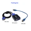 VGA to USB adapter converter with audio and video capture card 1080p Drive-free high-difinition picture quarity 6