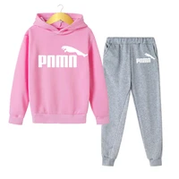 Cadeaux de vacances pour enfants de 3 à 12 ans, ensemble de 2 pièces, vêtements pour garçon et fille, sweat-shirt + pantalon, survêtement printemps automne 6