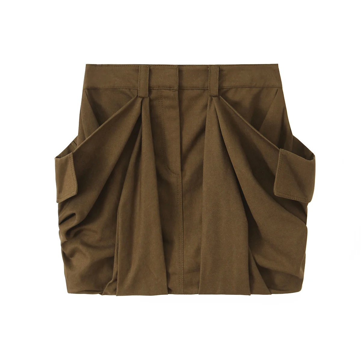 KONDALA Casual Cargo Short Pants Big Pockets Women Trendy Pleated Shorts New 2026 Spring Summer Fashion High Street Lady Shorts
