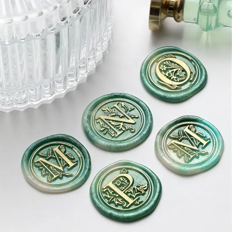 A-Z Retro Sealing Wax Stamp Head Letter Seals Stamp Set Tools Post Decor Timbri In Legno Cera Antica Strumento Timbro Sigillo Fai Da Te